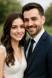 Beautifully decorated wedding setup